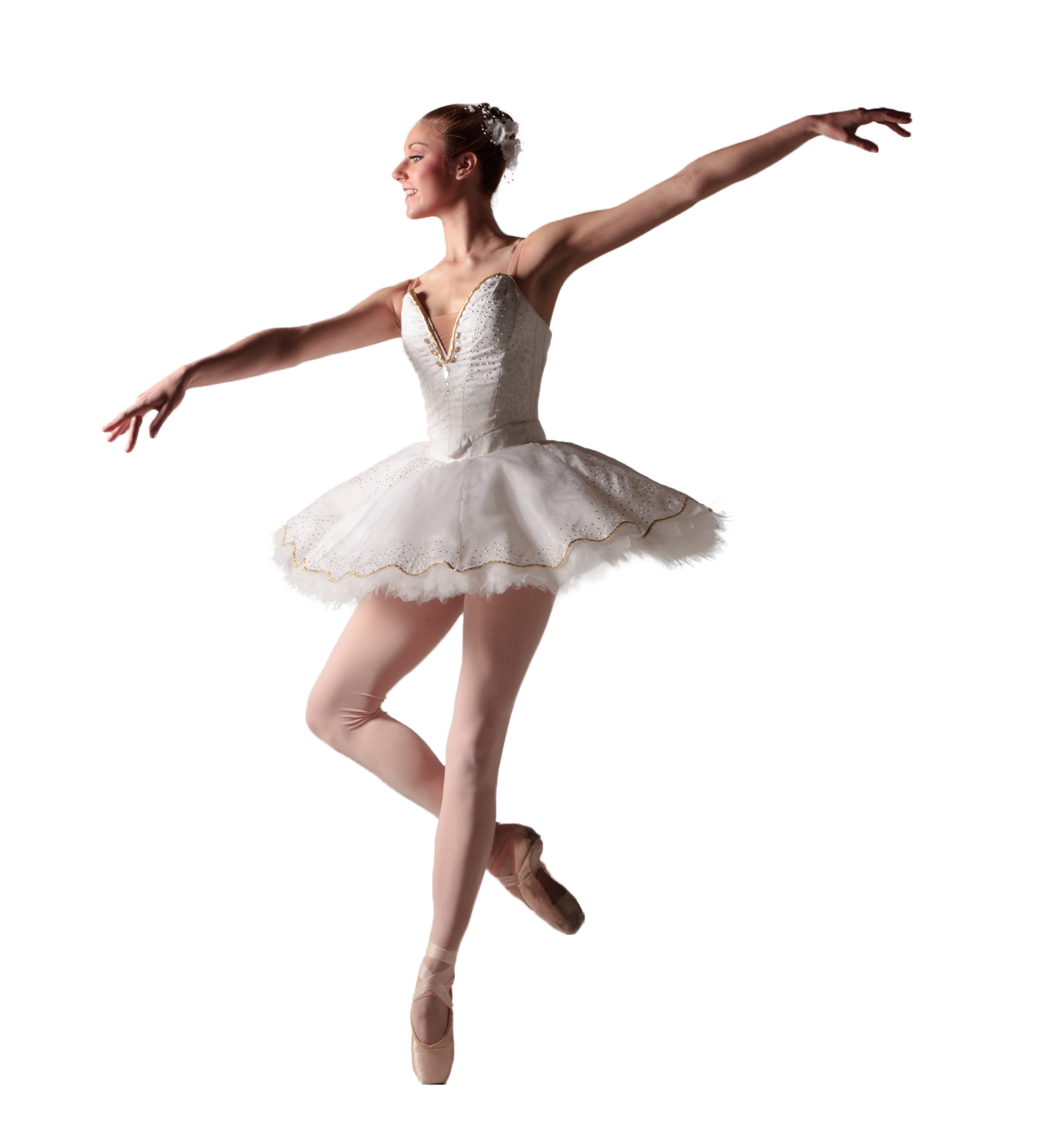 Balerina v spickach pocas piruety